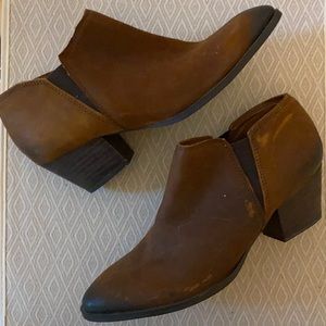 Franco Sarto Gemina Distressed Leather Booties